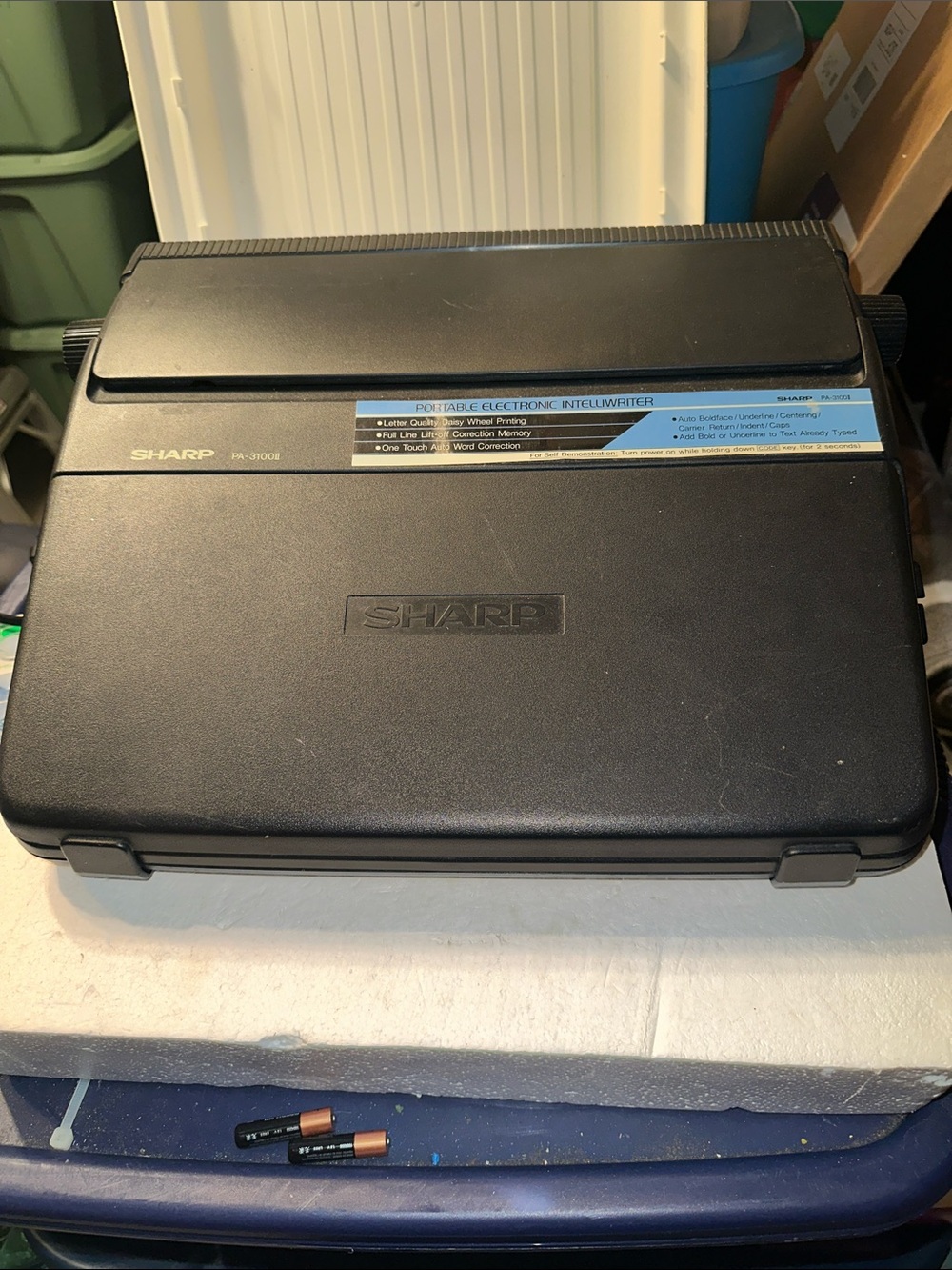 Vintage Sharp PA-3100 II Portable Electronic Intelliwriter Typewriter